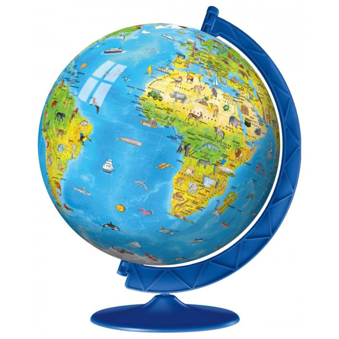 Globus Po Angielsku Puzzle 3D